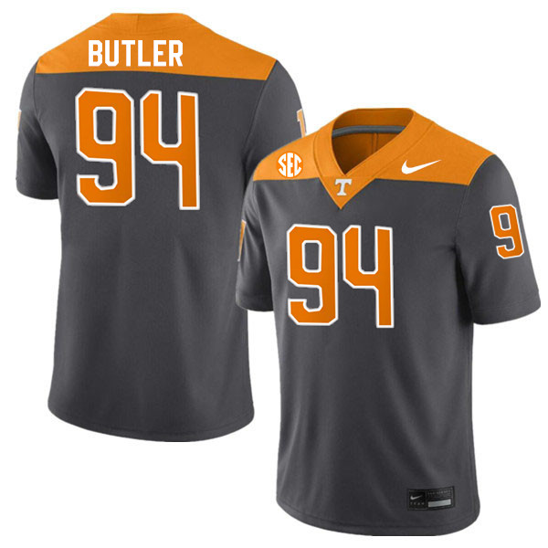 Tennessee Volunteers #94 Matthew Butler College Football Jerseys Stitched Sale-Anthracite